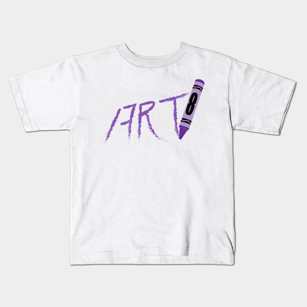 Ocho Hachi Crayon Art Kids T-Shirt by Ocho Hachi